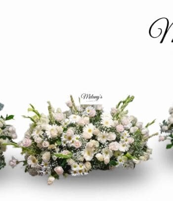 Conjunto de arreglos funebres