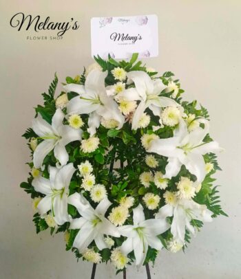 Harmony - corona de condolencias - Melany's Flower Shop